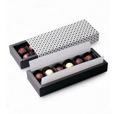 Luxury Rigid Cardboard Custom Food Packaging Boxes With Ribbon