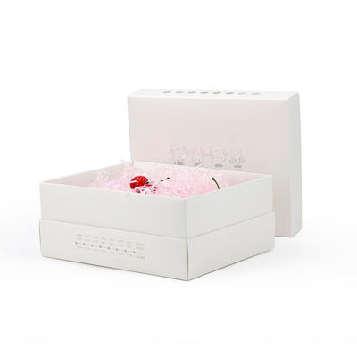 Lid And Base 150gsm Kraft Paper Gift Packing Boxes With Handle Sleeve