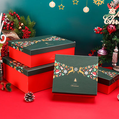 Cardboard Hardcover Christmas Packaging Boxes Any PMS Color
