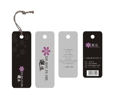 Fashion Folded Clothing Thick 2mm Personalized Hang Tag Debossing