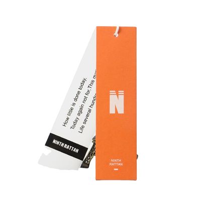 OEM Debossing Wedding Thank You Cardboard Swing Hang Tag With Rope