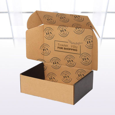 Recycled Non Toxic E Flute Corrugated Paper Mailing Box Printing Logo