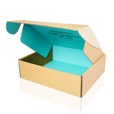 Corrugated Paper C2S Art Paper Apparel Packaging Boxes Rectangle