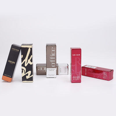 CMYK Lipstick C1S Art Paper Cosmetic Packaging Boxes Eco Friendly