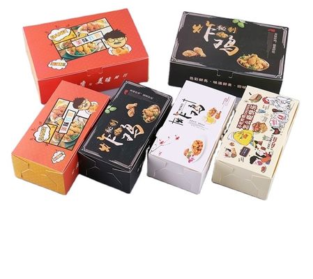 Instant Fried Chicken Length 21mm Custom Food Packaging Boxes