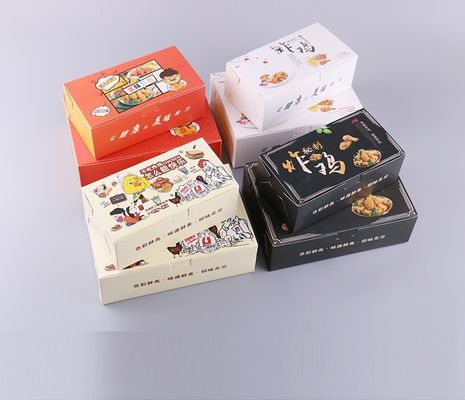 Instant Fried Chicken Length 21mm Custom Food Packaging Boxes