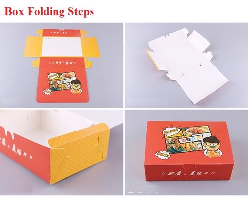 Instant Fried Chicken Length 21mm Custom Food Packaging Boxes