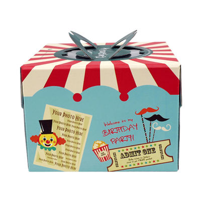 300gsm Paperboard Birthday Cake Box In Bulk CMYK Pantone color