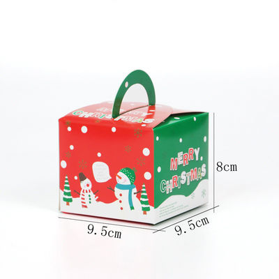 Christmas Cake Varnishing Custom Food Packaging Boxes With Window