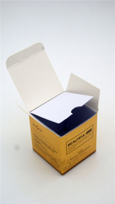 Disposable Gold Color 325g Art Paper Box Cosmetic Gift Packaging