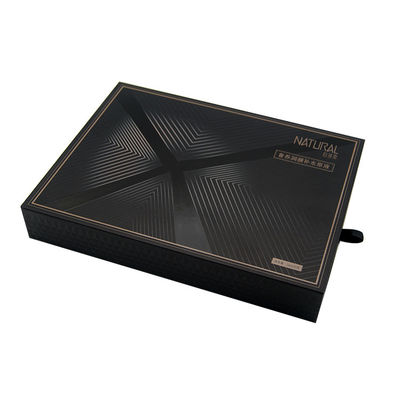 Personalized Black White Cosmetic Drawer Gift Boxes With EVA Tray