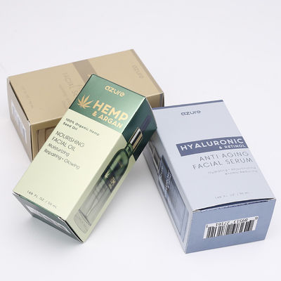 CMYK 350gsm Silver Card Perfume Bottle Packaging Logo Printed Boxes