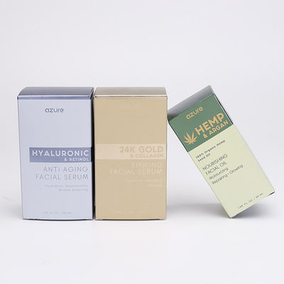 CMYK 350gsm Silver Card Perfume Bottle Packaging Logo Printed Boxes