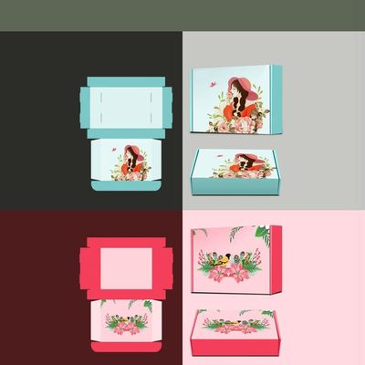 Folding Embossing Corrugated Garment Gift Box Custom Logo Printing