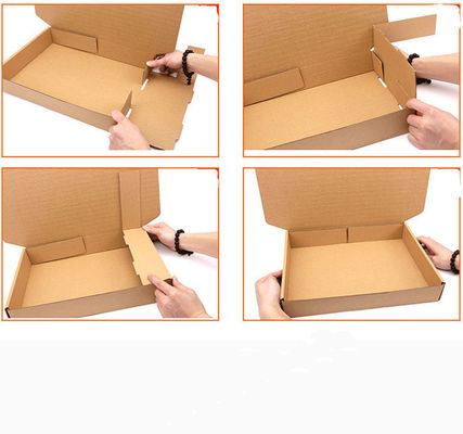 Fold Up Corrugated PMS Clothing Gift Box Custom Logo Mailer Shipping