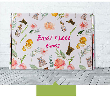 Offset Flexo Printing Custom Clothing Packaging Boxes Pink Corrugated