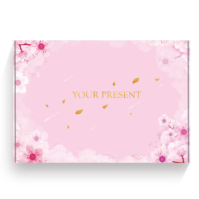 Offset Flexo Printing Custom Clothing Packaging Boxes Pink Corrugated