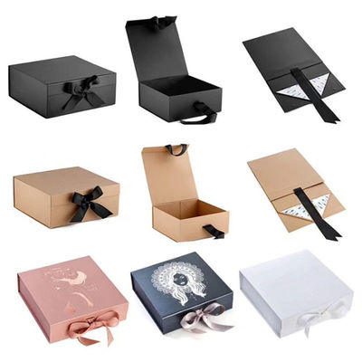 Small Foldable ODM Rectangle Gift Packing Boxes Corrugated Board