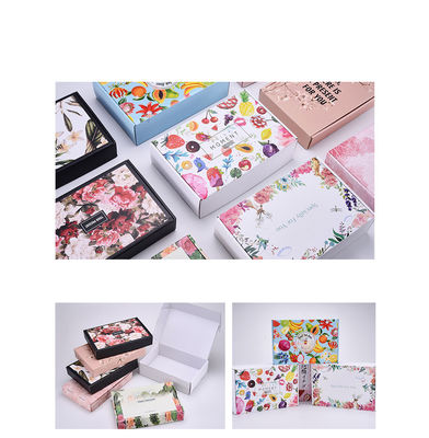Corrugated OEM ODM Patterned Custom Apparel Boxes Eco Friendly