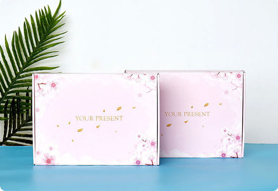 Corrugated OEM ODM Patterned Custom Apparel Boxes Eco Friendly