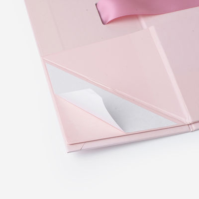 Book Shape Debossing Magnetic Garment Packaging Boxes With Ribbon