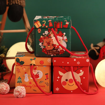 Full Print PMS CMYK Eco Friendly Paper Boxes Christmas Decorative