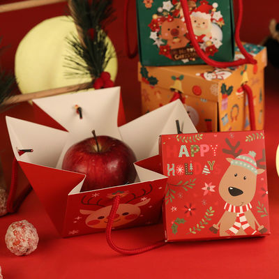 Full Print PMS CMYK Eco Friendly Paper Boxes Christmas Decorative