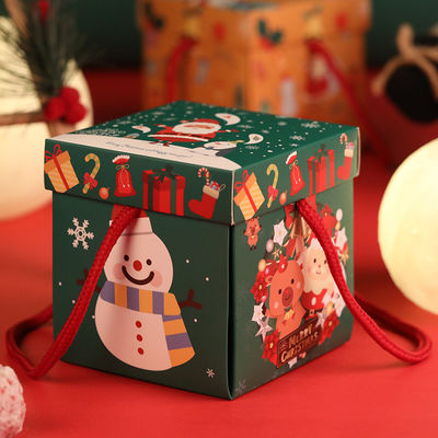 Full Print PMS CMYK Eco Friendly Paper Boxes Christmas Decorative