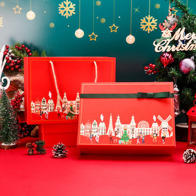 Cardboard Hardcover Christmas Packaging Boxes Any PMS Color