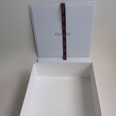 Foldable Rigid Cardboard 1.5mm 900GSM Christmas Gift Box Full White