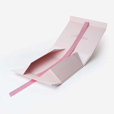 800g 1200g 1500g Cardboard Foldable Packaging Box With Ribbons