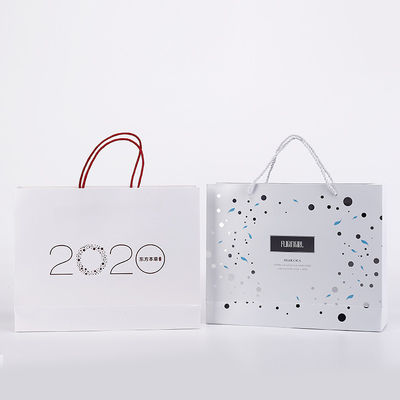 Shopping Packaging Laminated C1S Art Paper Tote Bags Custom Logo