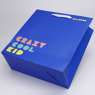 Disposable Custom Logo Matt Varnish Printable Paper Bags With Handle