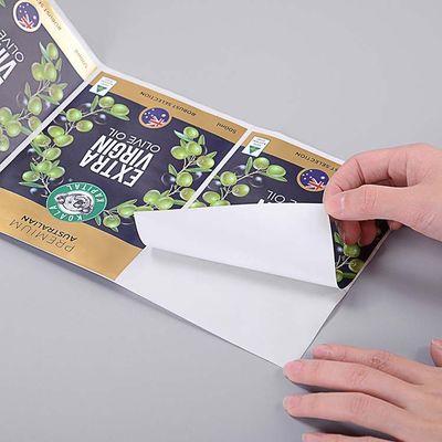 Adhesive BOPP Product Sticker Label UV Resistant Printable Circle Stickers