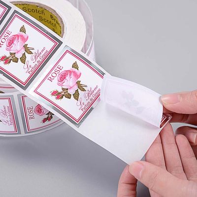 Adhesive Thermal Cosmetic Product CMYK PMS Custom Label Stickers