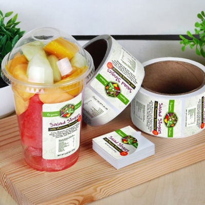 Round Waterproof Glossy Custom Label Stickers Roll Printing Brand Logo