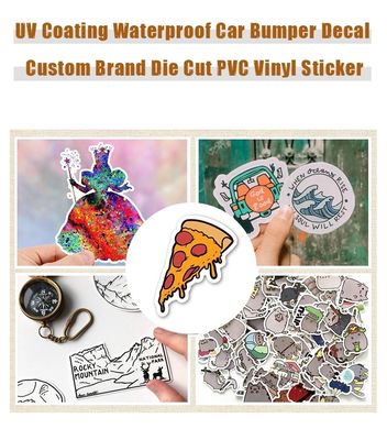 Round Waterproof Glossy Custom Label Stickers Roll Printing Brand Logo