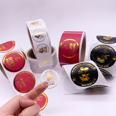 CMYK Pantone Custom Label Stickers Spot UV Roll Label Stickers