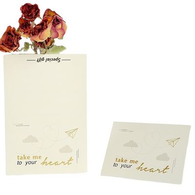 Birthday Wedding 350gsm Kraft Paper Invitation Card With Envelop