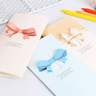 Recycled OEM ODM Embossed Paper Greeting Cards Luxury Style