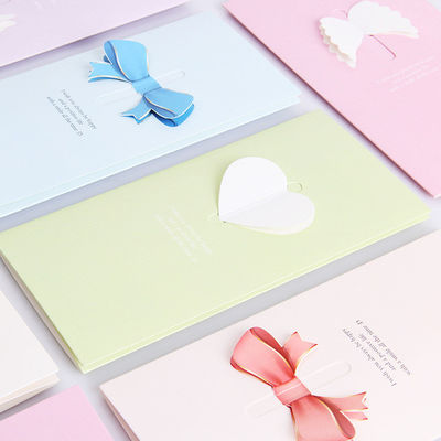 Recycled OEM ODM Embossed Paper Greeting Cards Luxury Style
