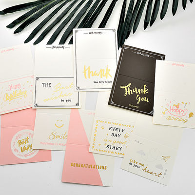 Matte Glossy CMYK Pantone Christmas Gift Card Environment Friendly