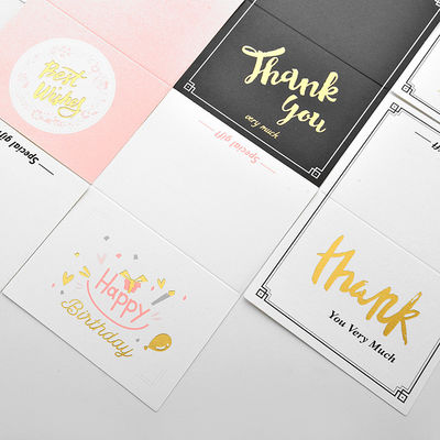 Holiday Birthday 250g Ivory Board Recycled Paper Cards Custom Printing