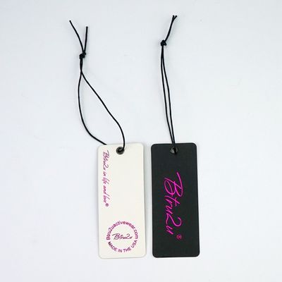 Fashion Folded Clothing Thick 2mm Personalized Hang Tag Debossing