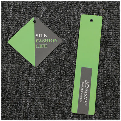 Rectangle Embossed Debossed Logo Recycled Hang Tag 300gsm Paperboard
