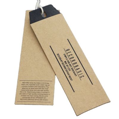 Luxurious Foil Stamping Spot UV Personalized Hang Tag Pantone Color