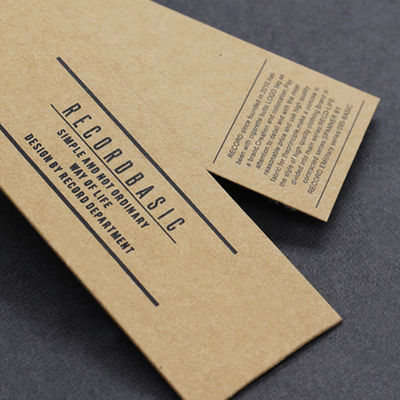 Luxurious Foil Stamping Spot UV Personalized Hang Tag Pantone Color
