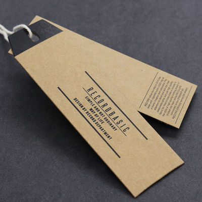 Luxurious Foil Stamping Spot UV Personalized Hang Tag Pantone Color