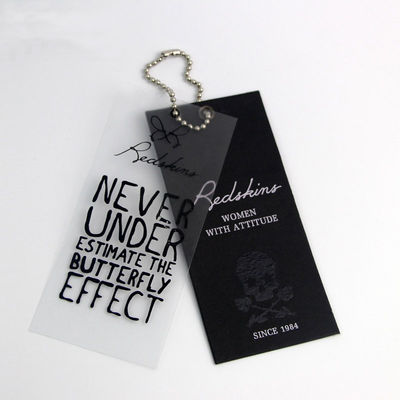 Shirt Shoes Bags C1S Coated Paper Embossed Swing Tags Eco Friendly