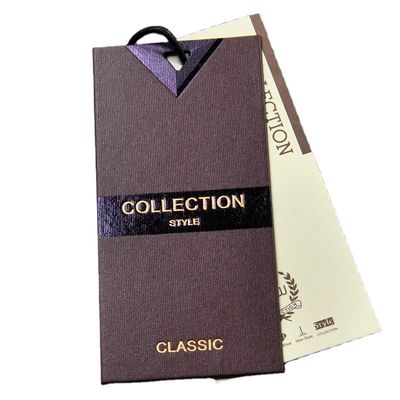 Apparel Product String CMYK Personalized Hang Tag Custom Logo